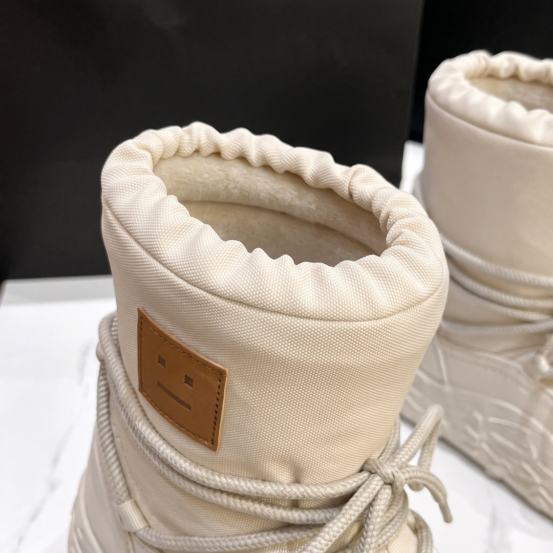Women's Snow Comfortable Winter Boots, Lace Up Ankle Cold Weather