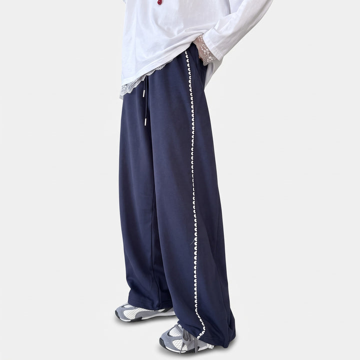 Women's Baggy Wide Leg Sweatpants, Relaxed Fit Drawstring