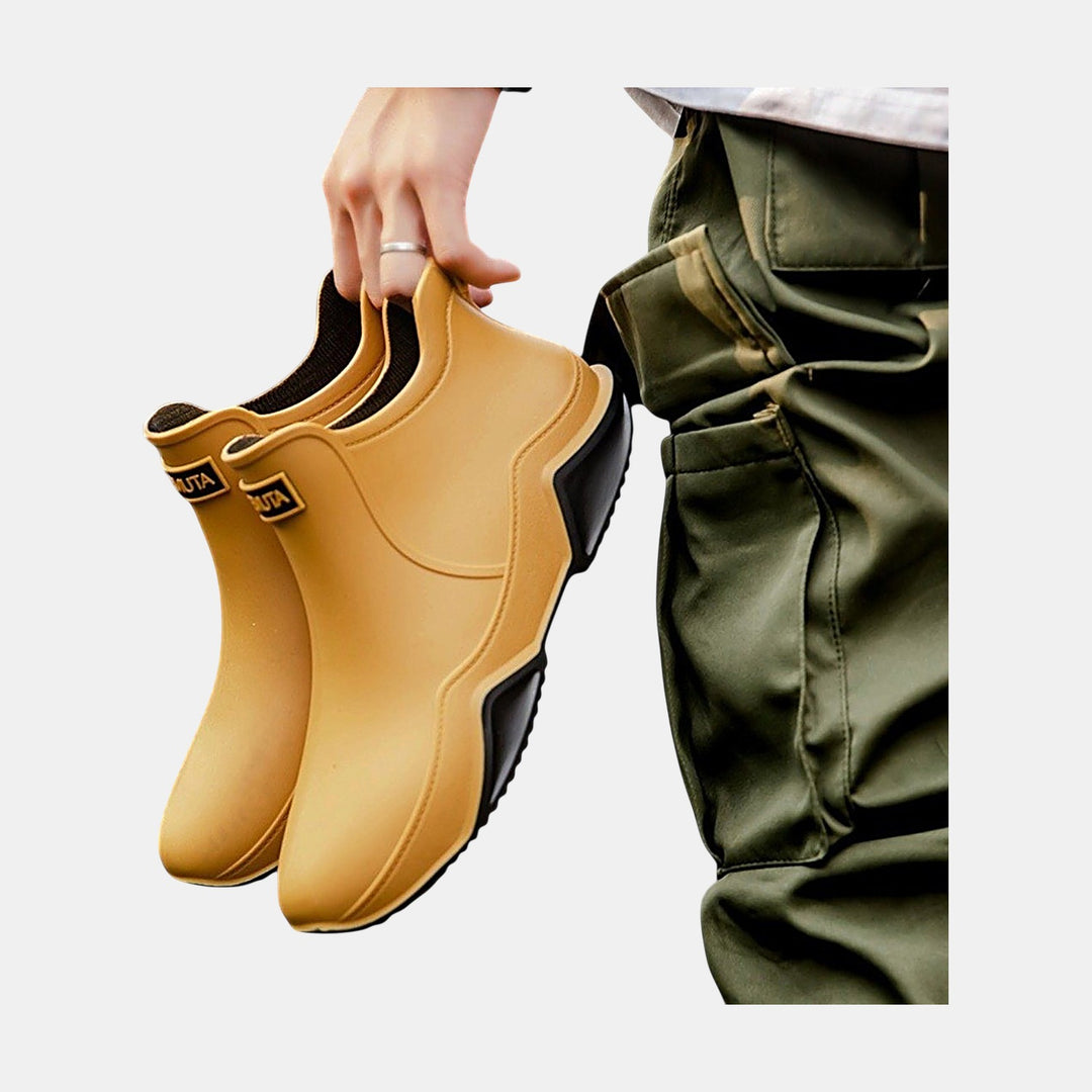 Women's Waterproof Chelsea Rain Boots, Chunky Platform
