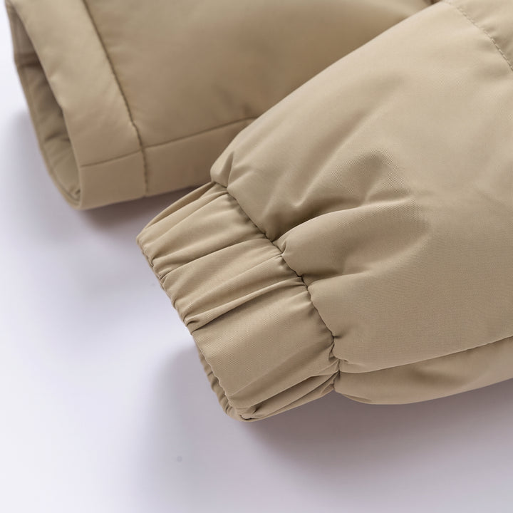 Women's Quilted Winter Puffer Jacket, Bubble Hooded Corduroy
