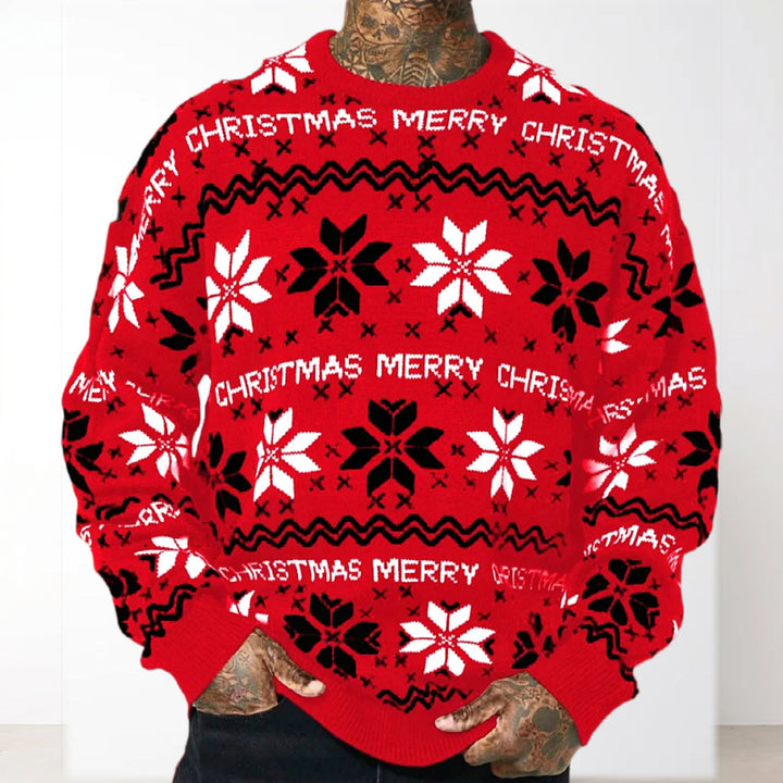 Men's Ugly Christmas Sweater, Fair Isle Knit Pullover
