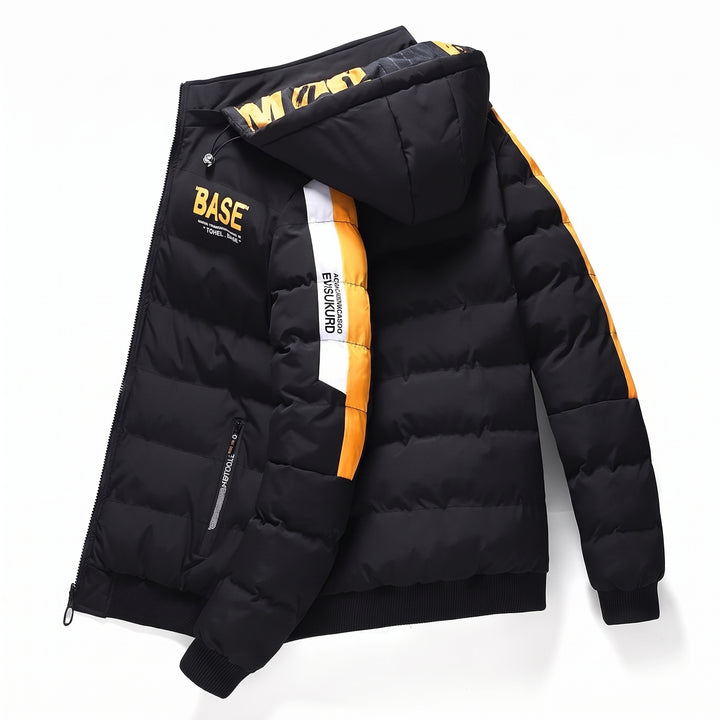 Men's Long Puffer Jacket, Oversized Quilted Winter Coat