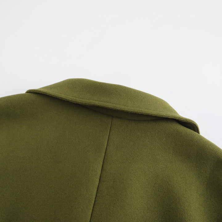 Men's Double Breasted Winter Peacoat, Mid Length Tailored
