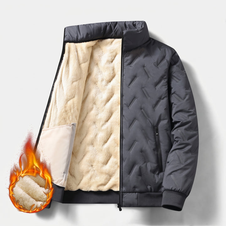 Men's Long Puffer Jacket, Hooded Quilted Winter Coat