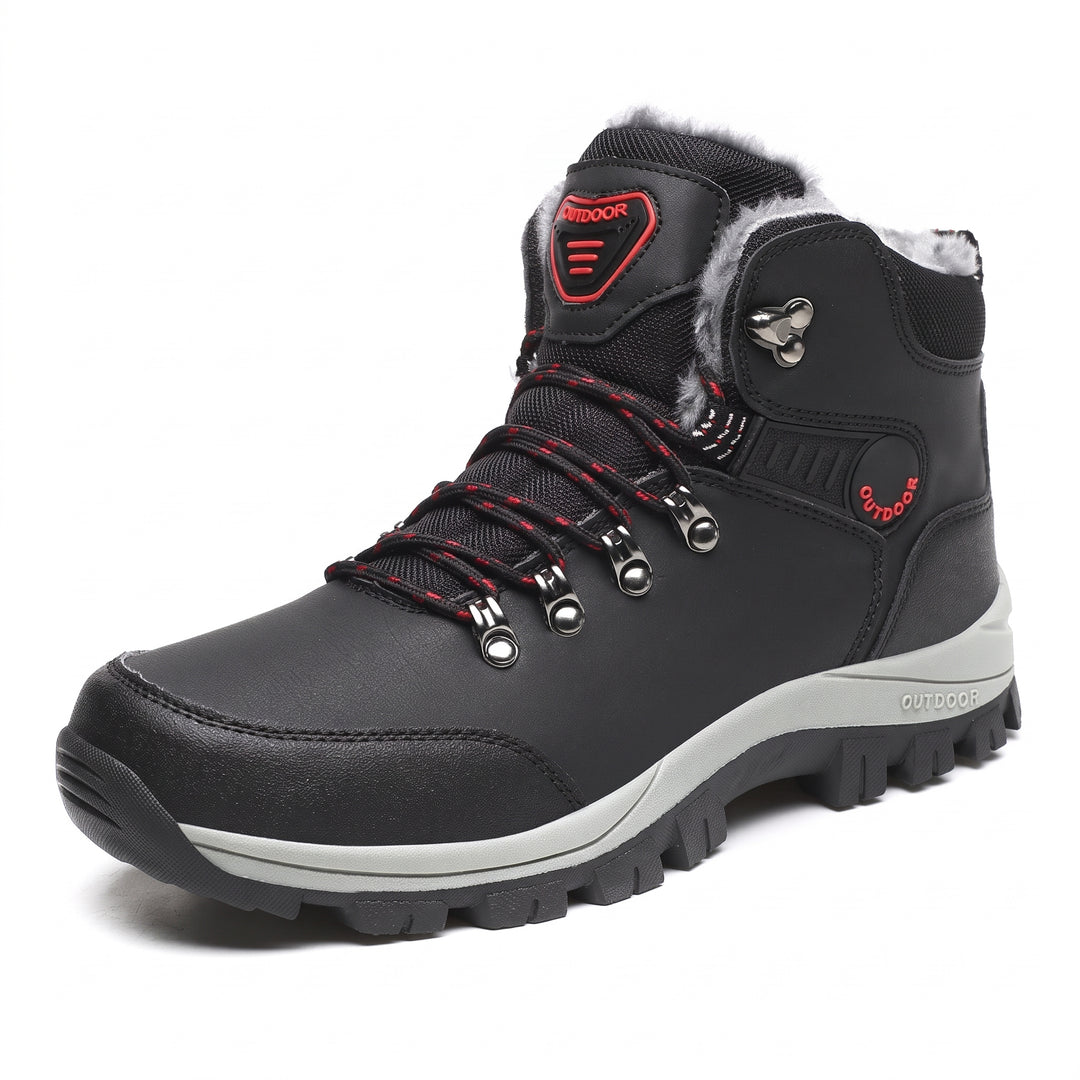 Men's Snow Comfortable Orthopedic Winter Boots, Fur Lined Hiking