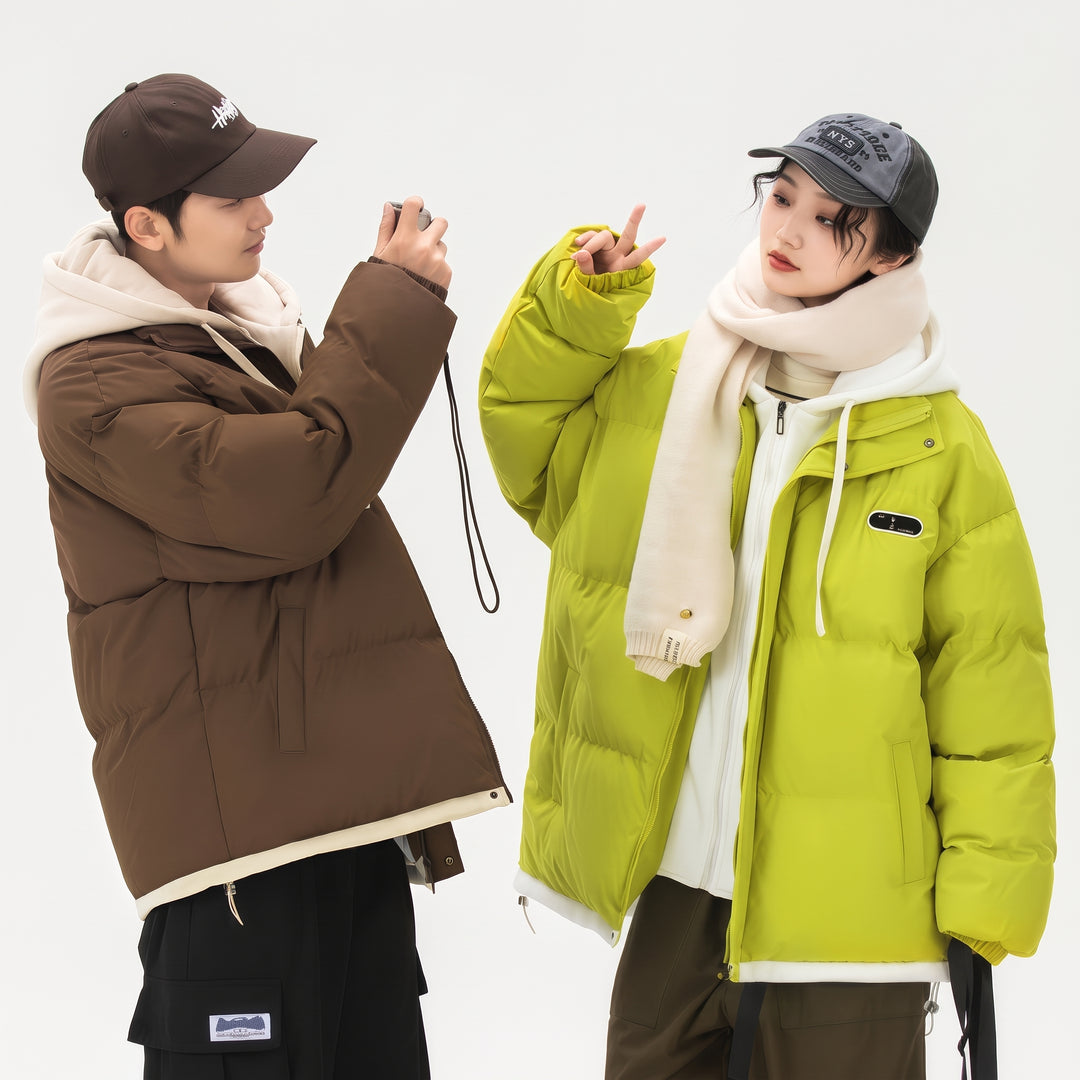 Men's Long Puffer Jacket, Quilted Oversized Winter Coat