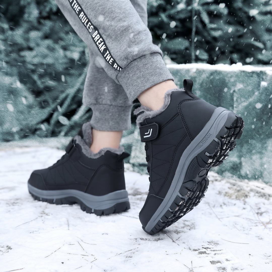Men's Snow Comfortable Orthopedic Winter Boots, Fur Lined Hiking
