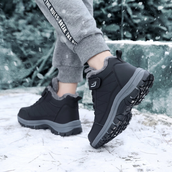 Men's Snow Comfortable Orthopedic Winter Boots, Fur Lined Hiking