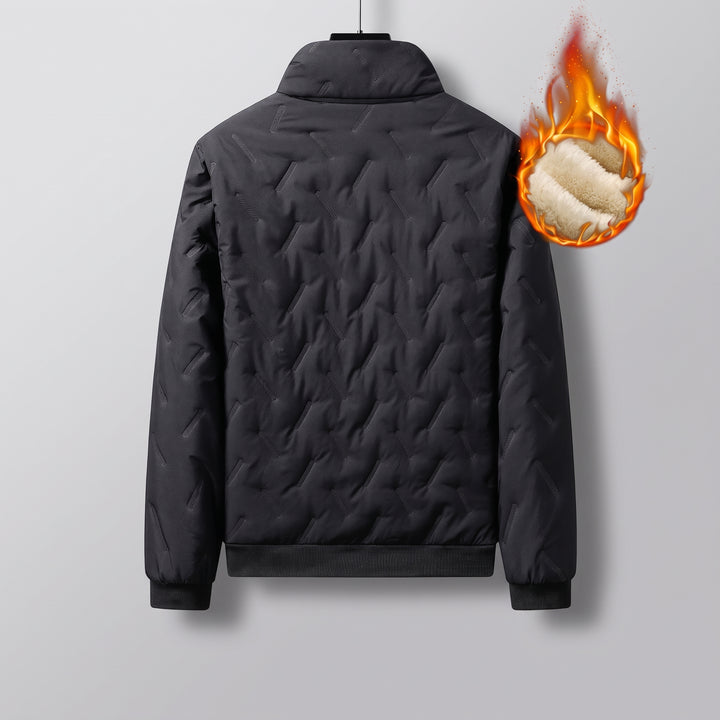 Men's Long Puffer Jacket, Hooded Quilted Winter Coat
