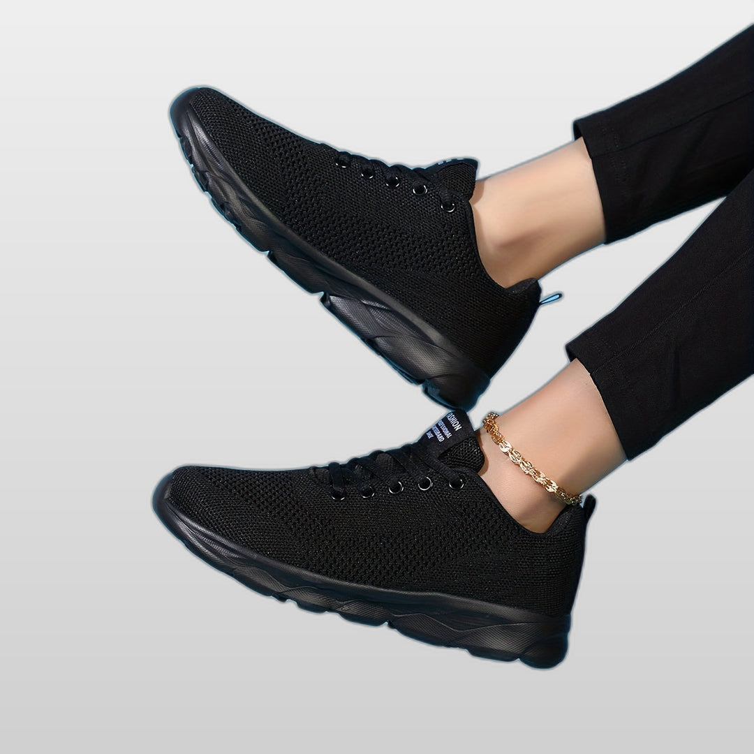 SELENA | Women's Black & White Casual Sneakers