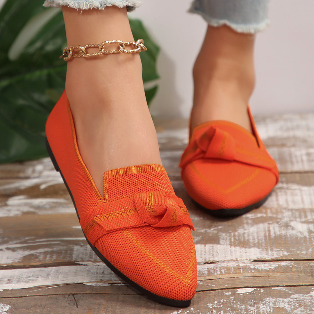 Women's Comfort Orthopedic Loafers in orange