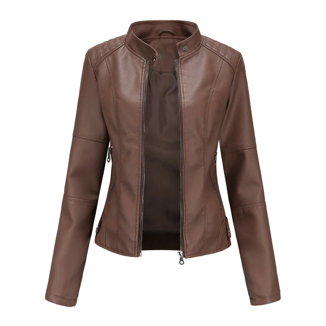 Women's Lightweight Quilted Jacket in coffee