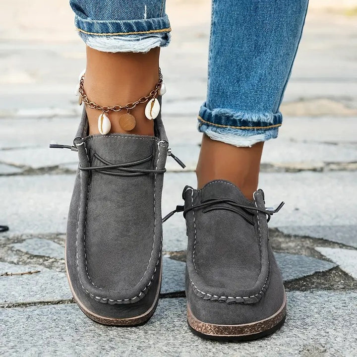 Women's Moccasin Orthopedic Shoes in grey