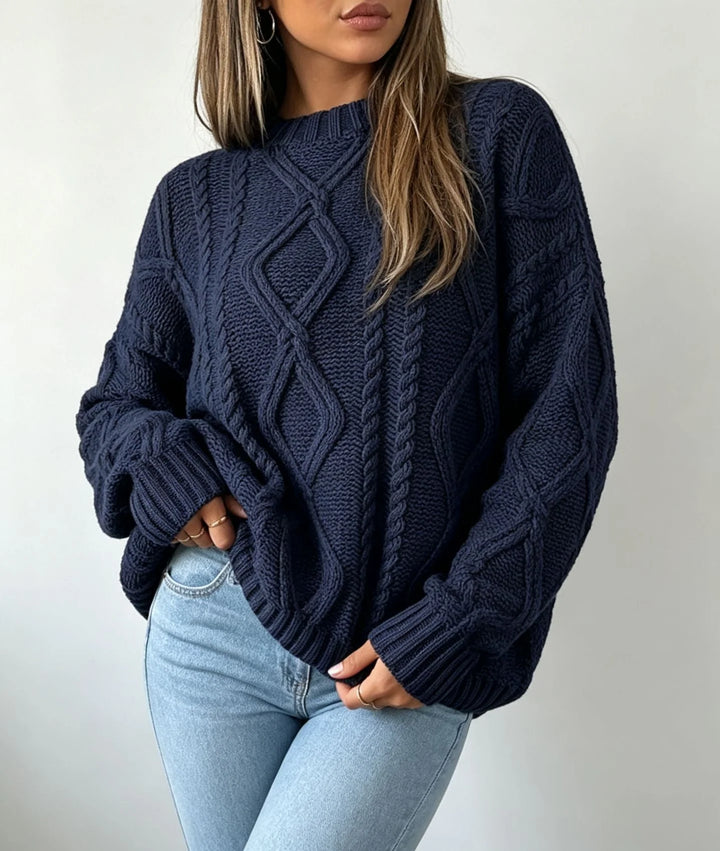 Women's Oversized Sweater in navy
