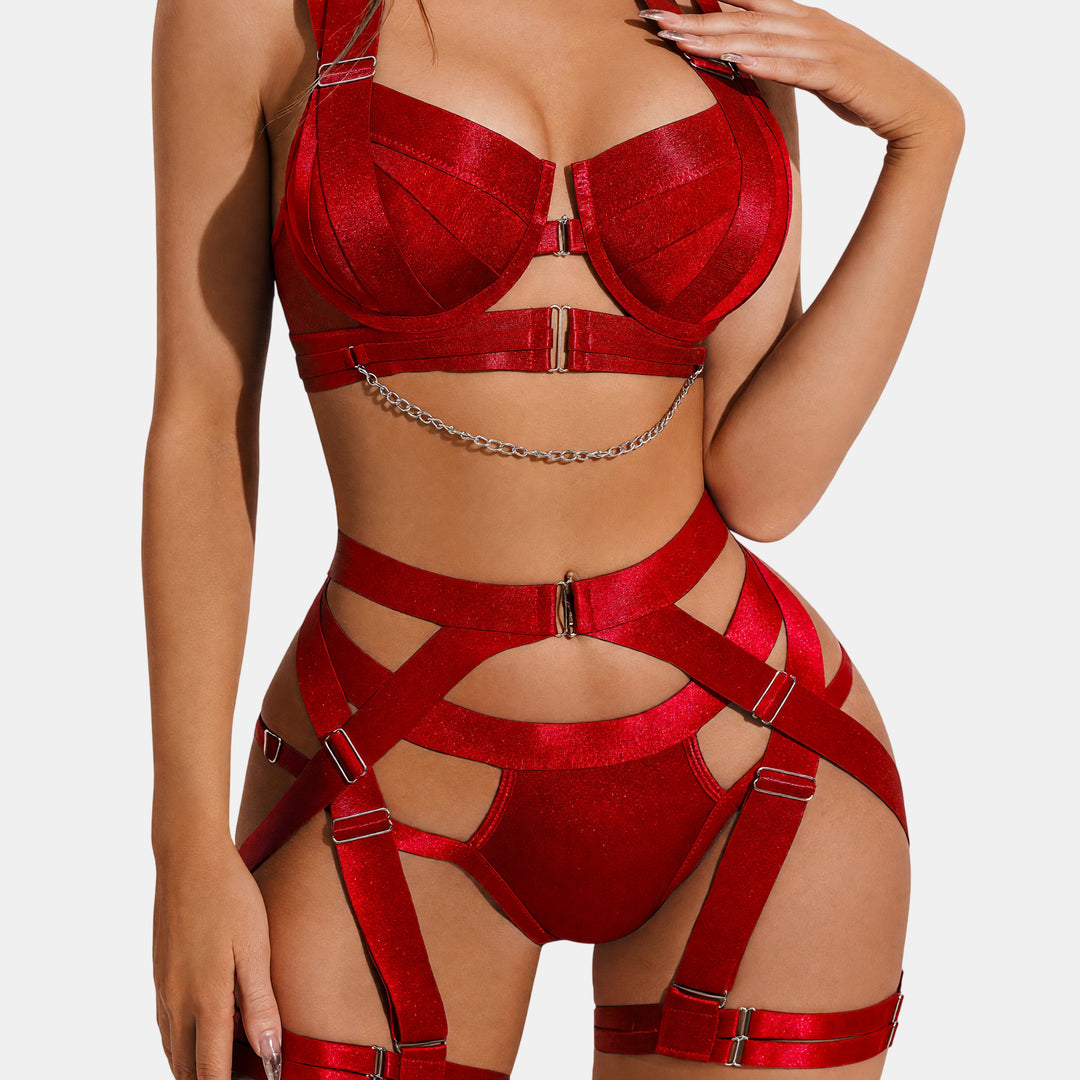 Women's Lingerie Set in red