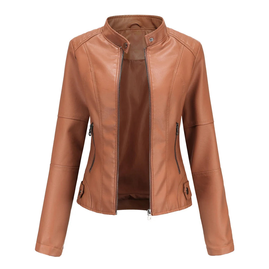 Women's Lightweight Quilted Jacket in camel