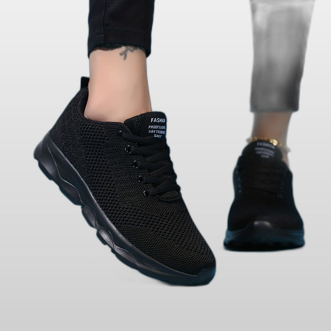 SELENA | Women's Black & White Casual Sneakers