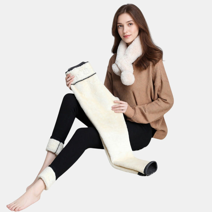 Women's Fleece Lined Leggings, High Waist Thermal Winter
