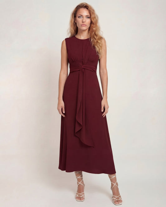 Reese | Sleeveless Round Neck Maxi Dress
