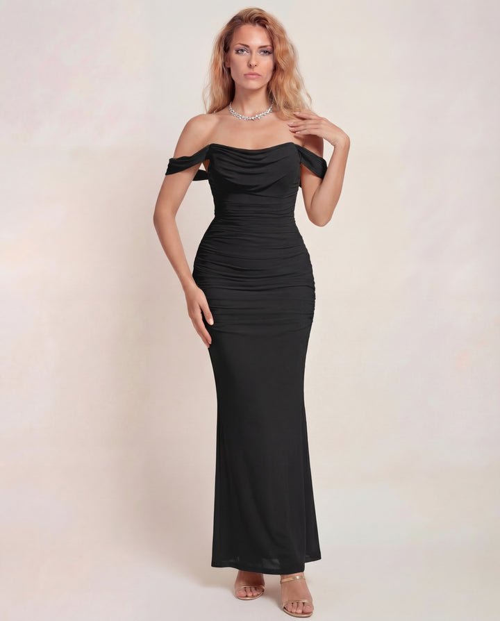 Eunoia | Off-Shoulder Backless Mermaid Dress