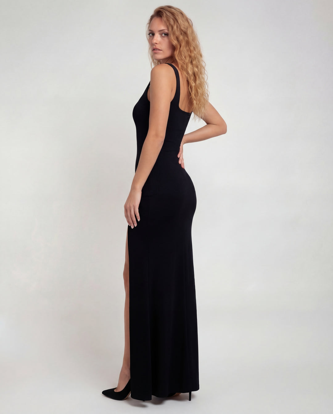 Marilyn | Open-Back Slip Maxi Dress