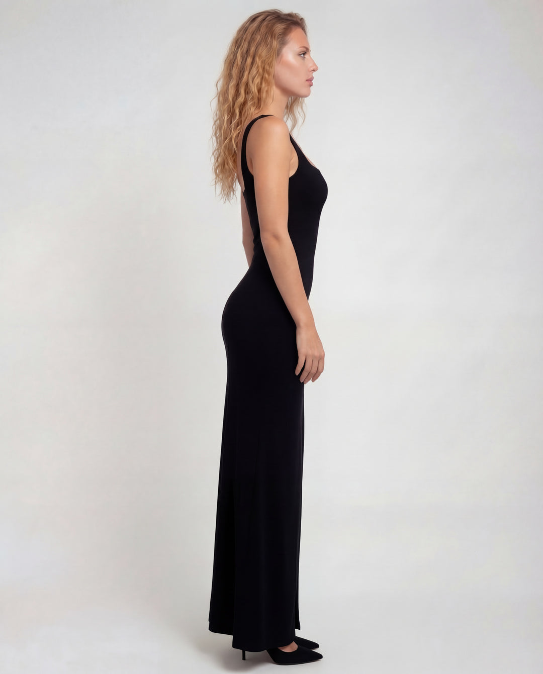 Marilyn | Open-Back Slip Maxi Dress