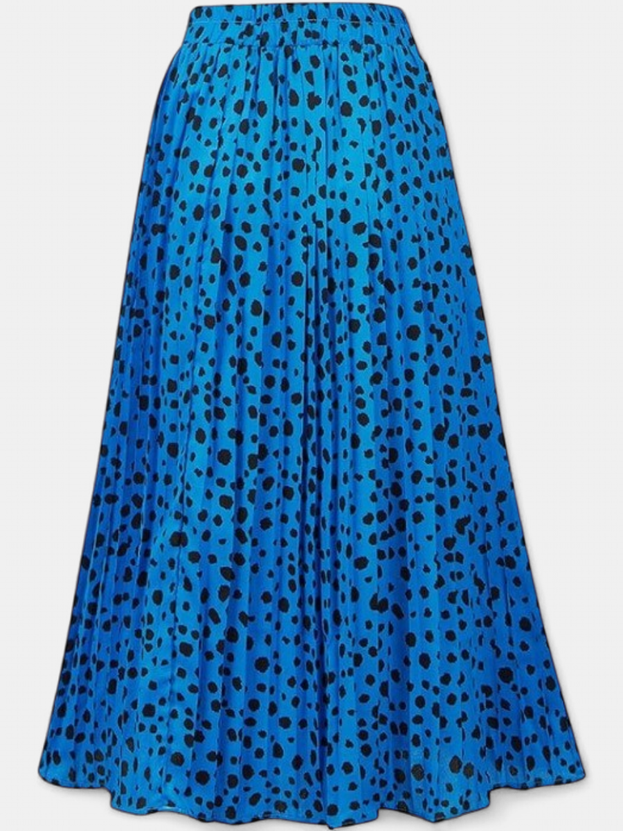 Bright Blue Polka