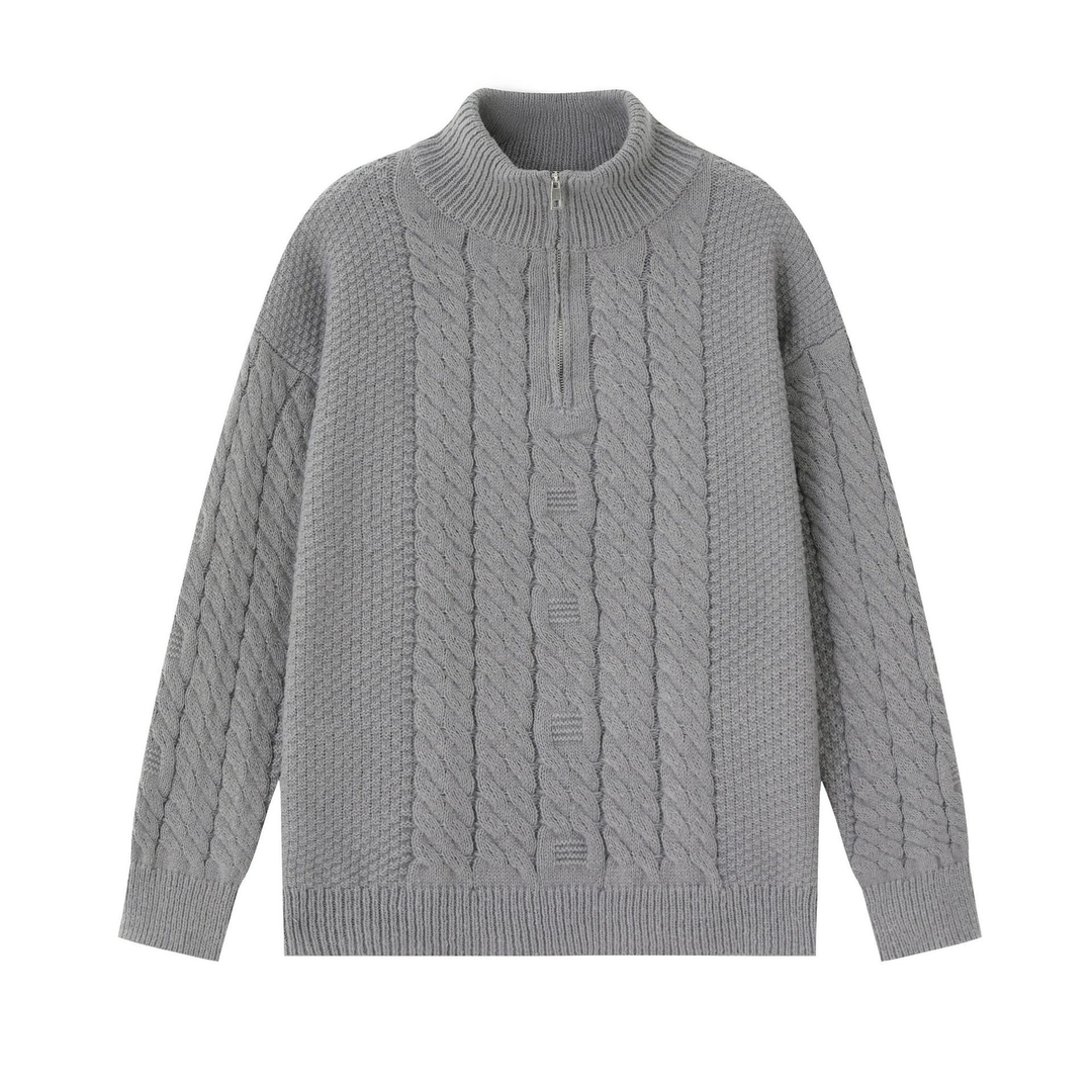 Grey Cable Knit