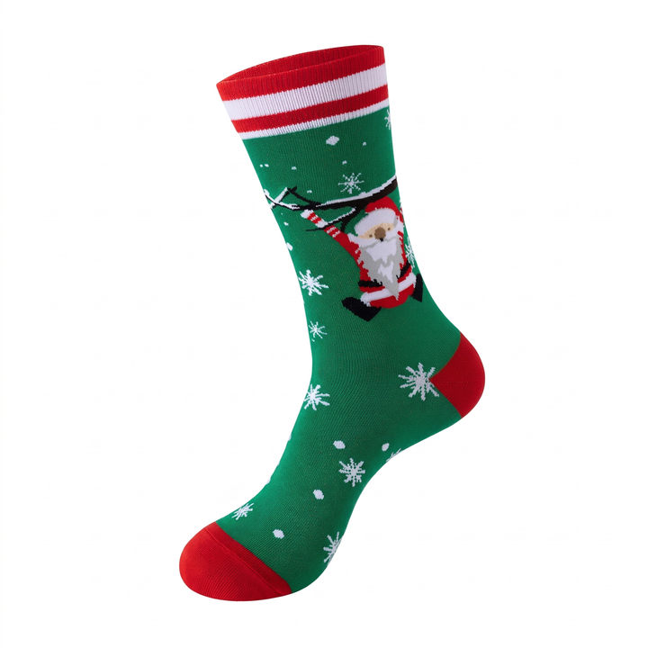 Green Swinging Santa