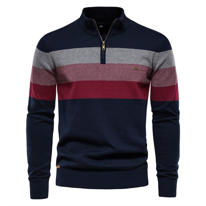 Navy Red Stripe
