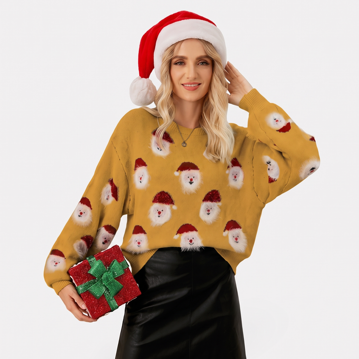 Gold Santa Print