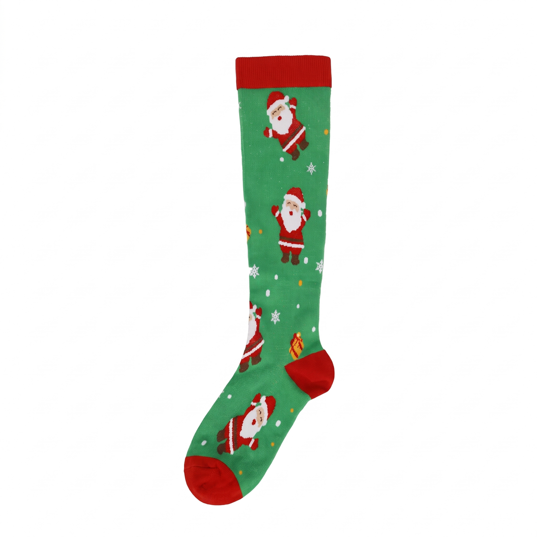 Green Santa Print