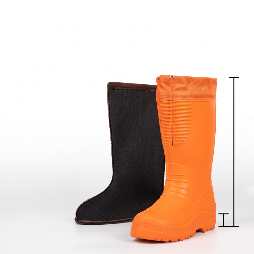 Bright Orange Ribbed