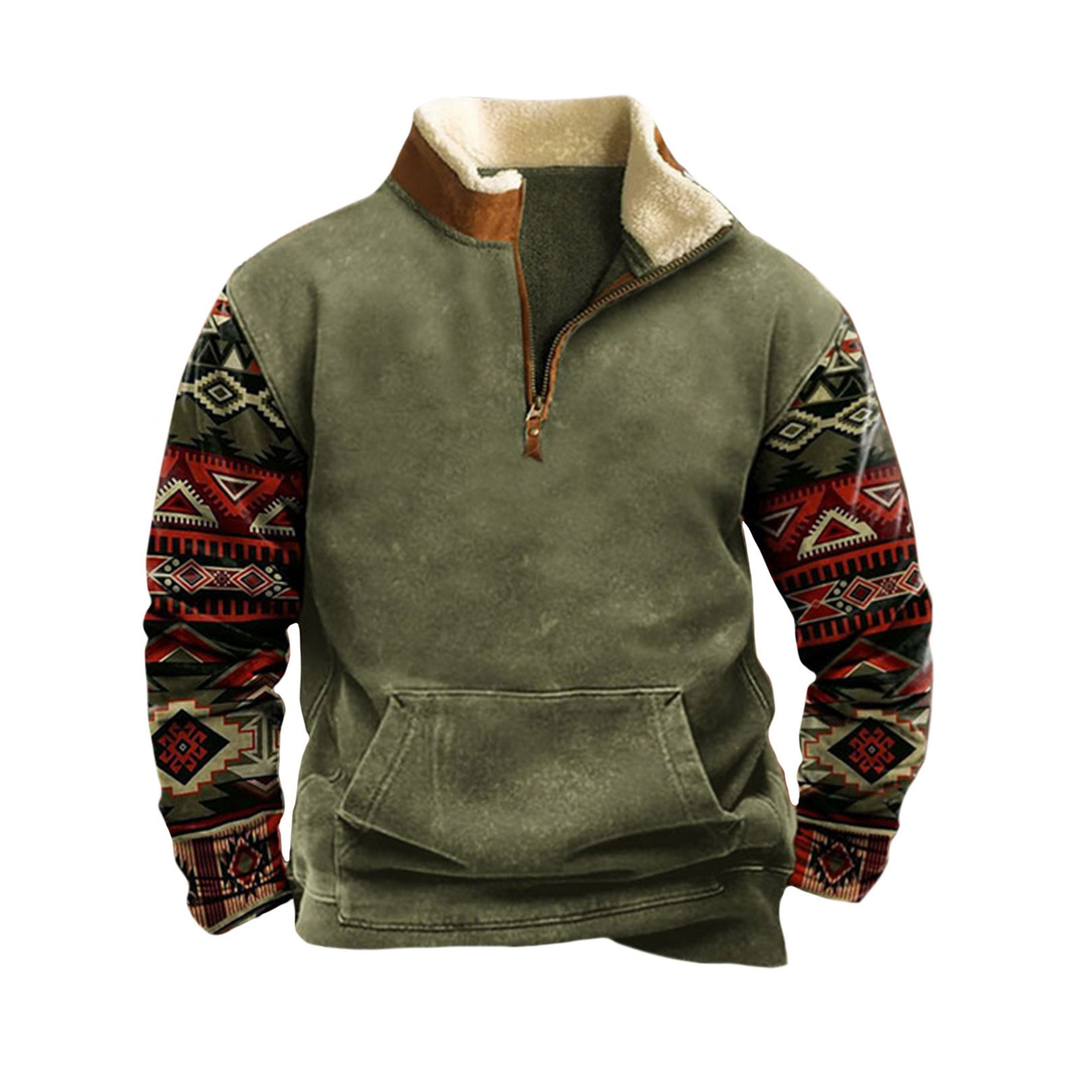 Olive Geometric Sleeve