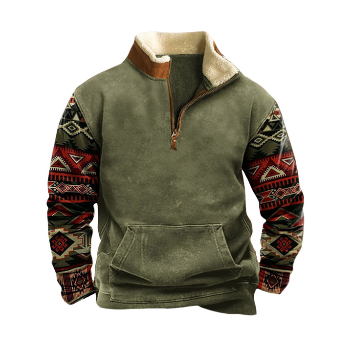 Olive Geometric Sleeve