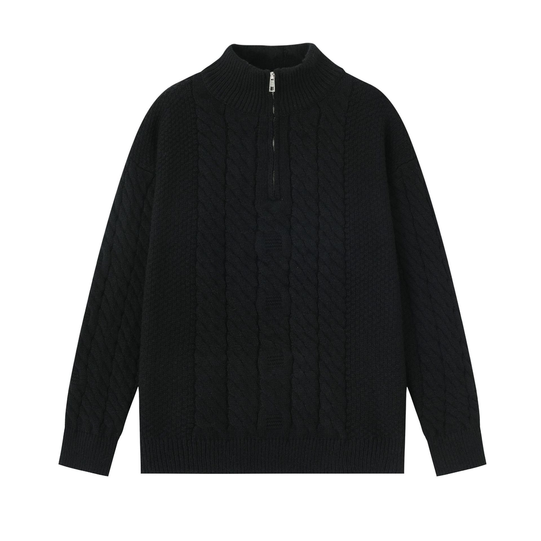 Black Cable Knit