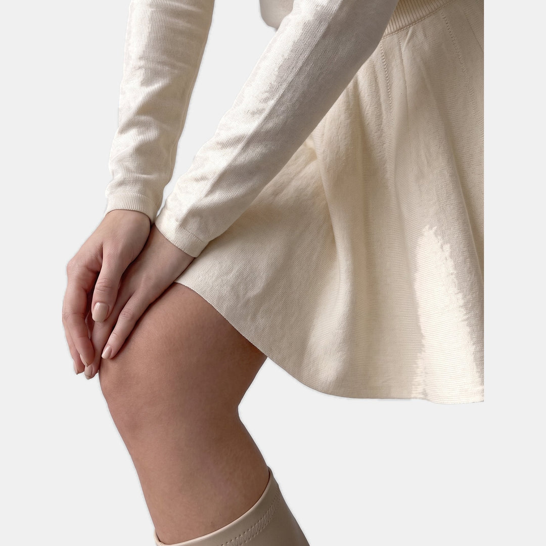 Women's Cocktail Long Sleeve Sweater Dress, Fit and Flare Mini