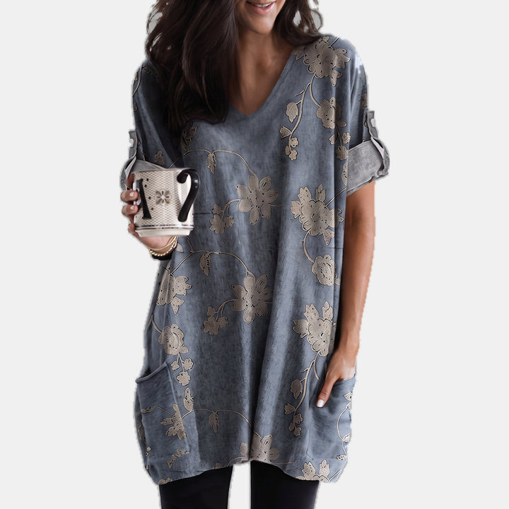 Blue Floral Print
