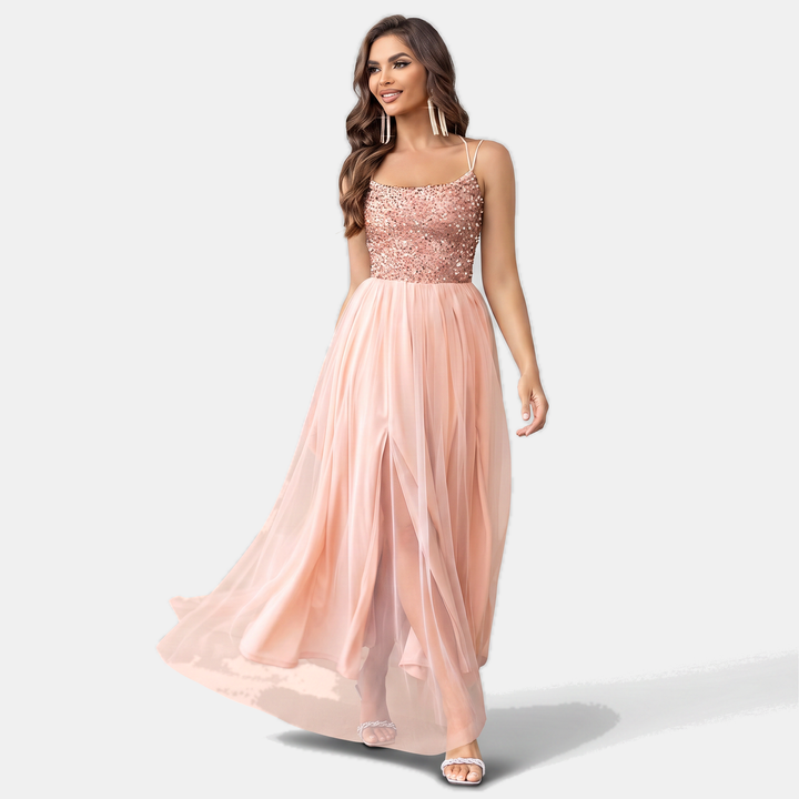Peach Sequin